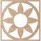 Ekena Millwork Blume Wood Fretwork Pierced Ceiling Medallion, Alder, 36"OD x 12 1/2"ID x 3/8"T CMWP36X36X0375BLAL - alternate 2